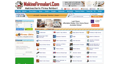 Desktop Screenshot of makinefirmalari.com